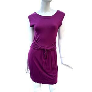 French Connection Fuchsia Purple Pocket Dress Cap Sleeve Women's Size 0